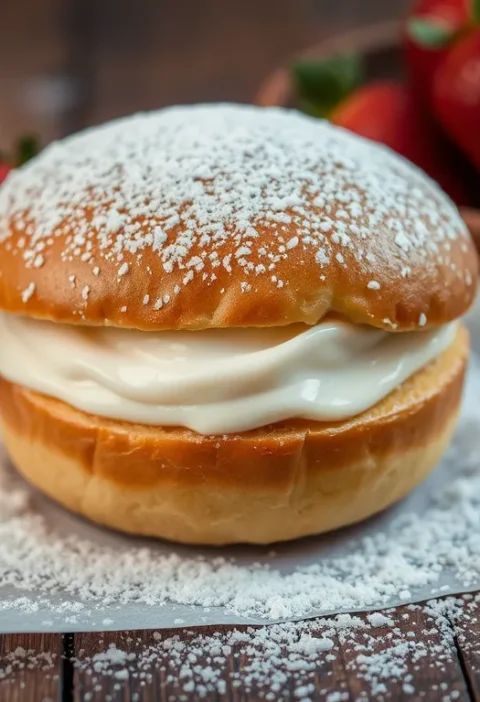 Булочки з кремом: солодкий десерт