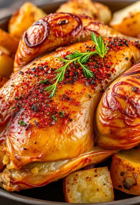 Картопля з куркою в духовці: простий рецепт