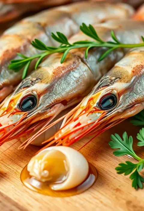 Креветки у часниковому соусі