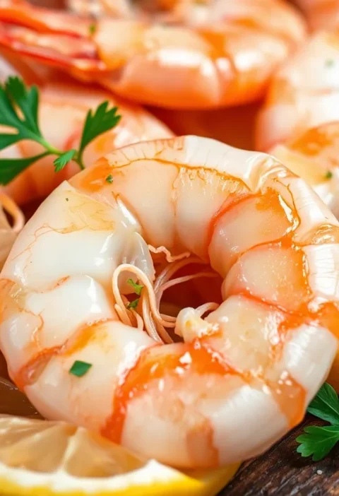 Креветки з часником і лимоном