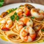 Макарони з креветками: простий спосіб