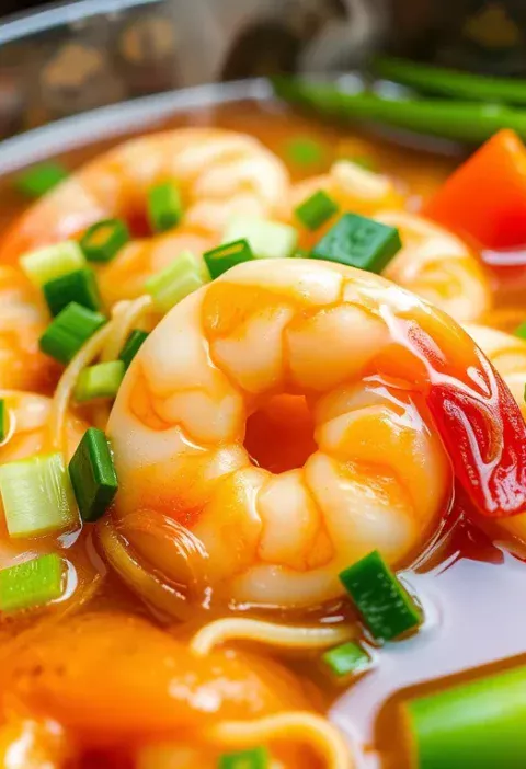 Рецепт локшини з креветками