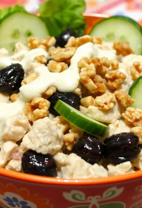 Салат з чорносливом, куркою і горіхами: святковий варіант