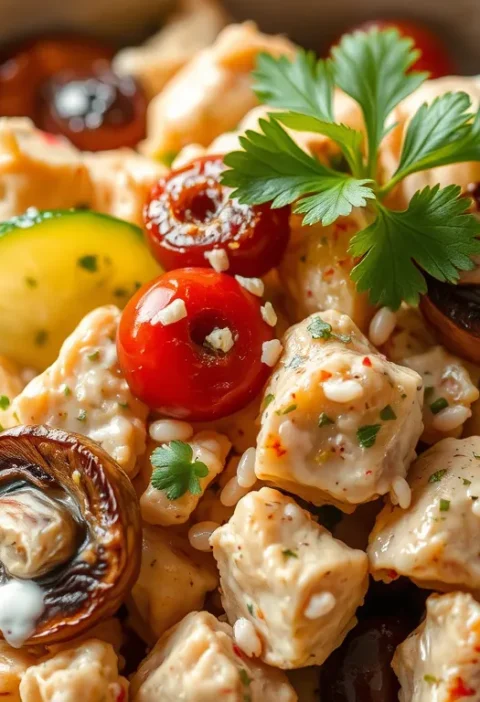 Салат з філе курки і маринованими грибами: пікантний рецепт