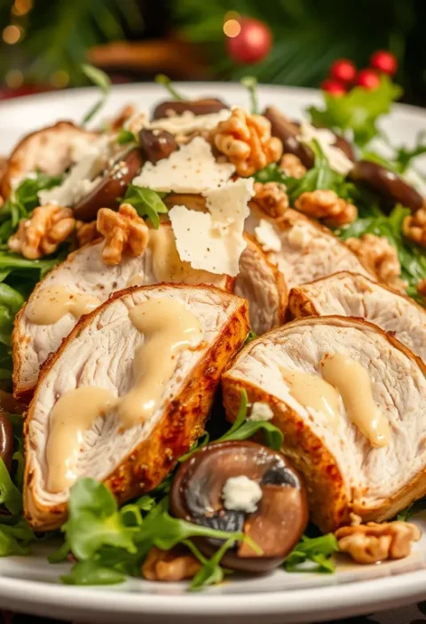 Салат з копченою куркою і грибами: класичний вибір