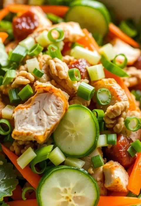 Салат з копченою куркою і корейською морквою: пікантний смак