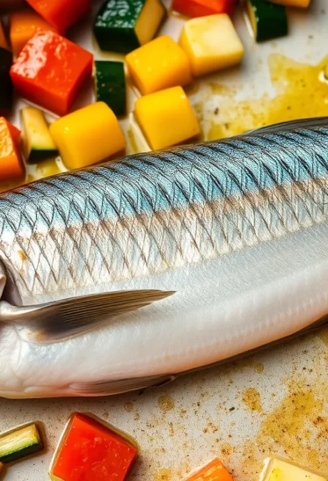 Скумбрія з овочами: рецепт для духовки
