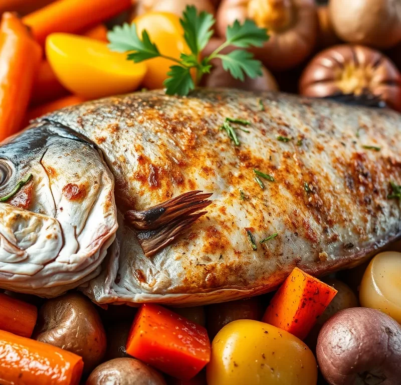 Скумбрія з овочами: рецепт запікання
